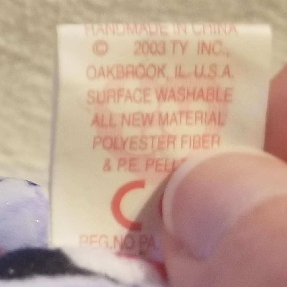 EUC "White" 2003 patriotic Beanie Baby - Picture 7 of 12